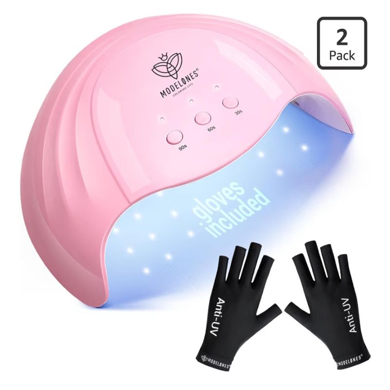 Modelones UV lampe med hansker