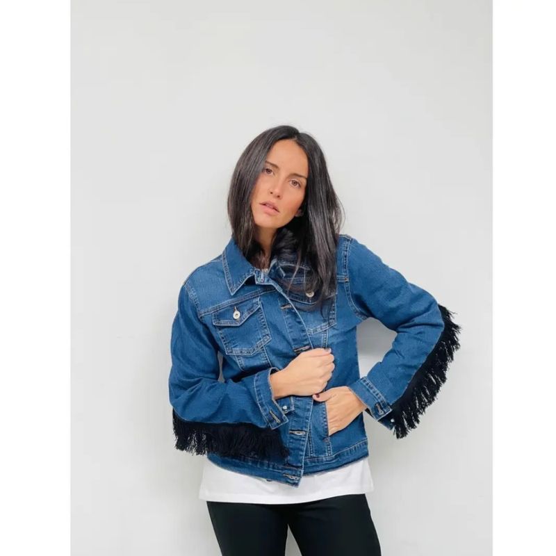 Danger deminjakke med frynser