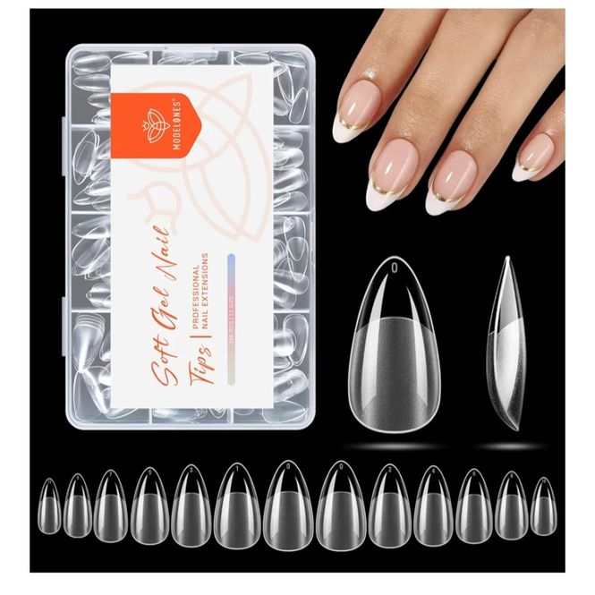 Hovedbilde Full cover tips - almond short