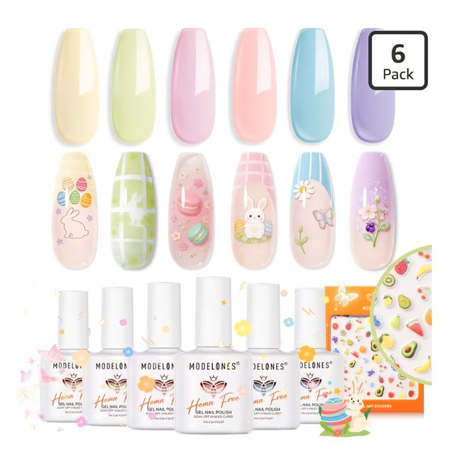 Hovedbilde 6 Stk. Pastell Gellakk