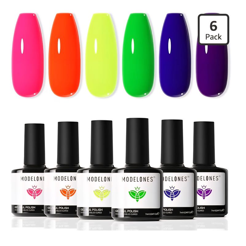Neon Gellakk - 6 stk 