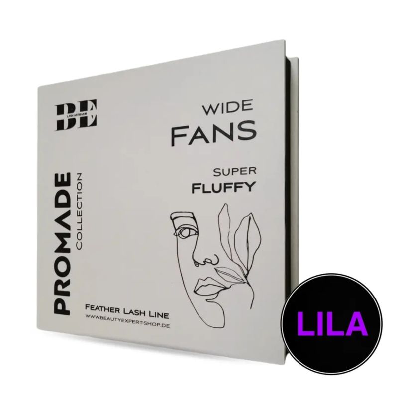 6D | 0,07 Lilla vippeexstensions - Mix
