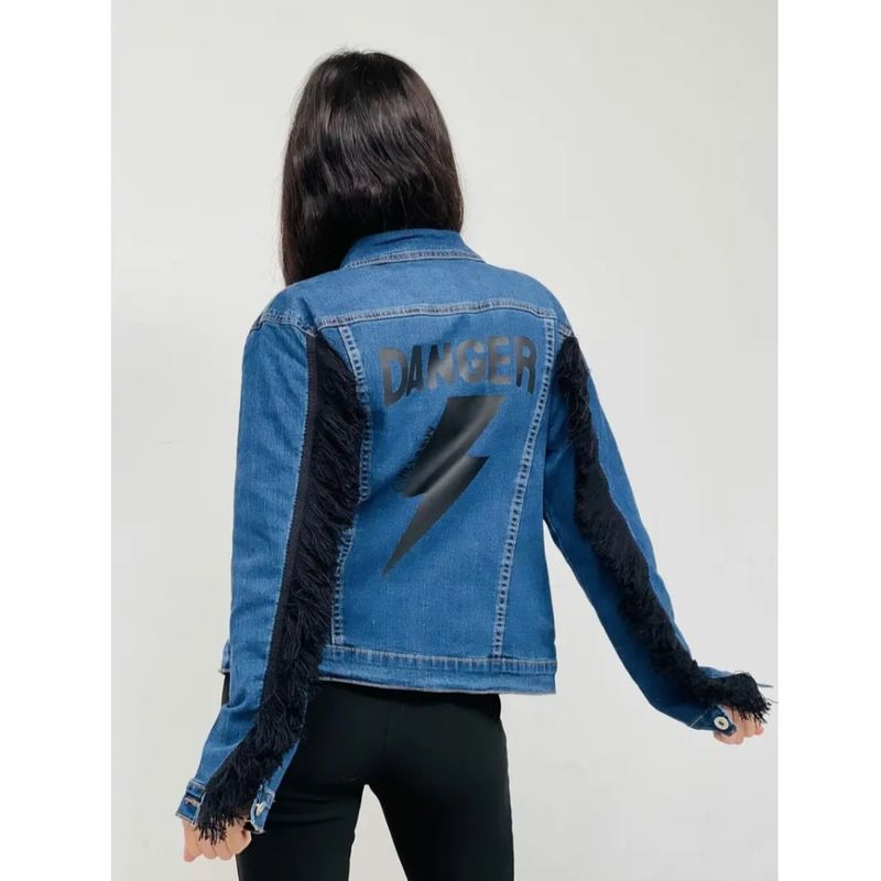 Danger deminjakke med frynser
